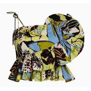 NWT-Tanya Taylor Claudette Draped Floral Tank Size 6